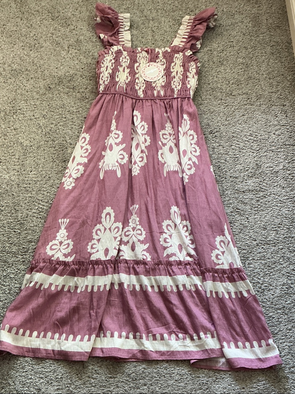 NWT Umgee Midi Dress ~ Summer Vibes Mauve - Picture 2 of 8